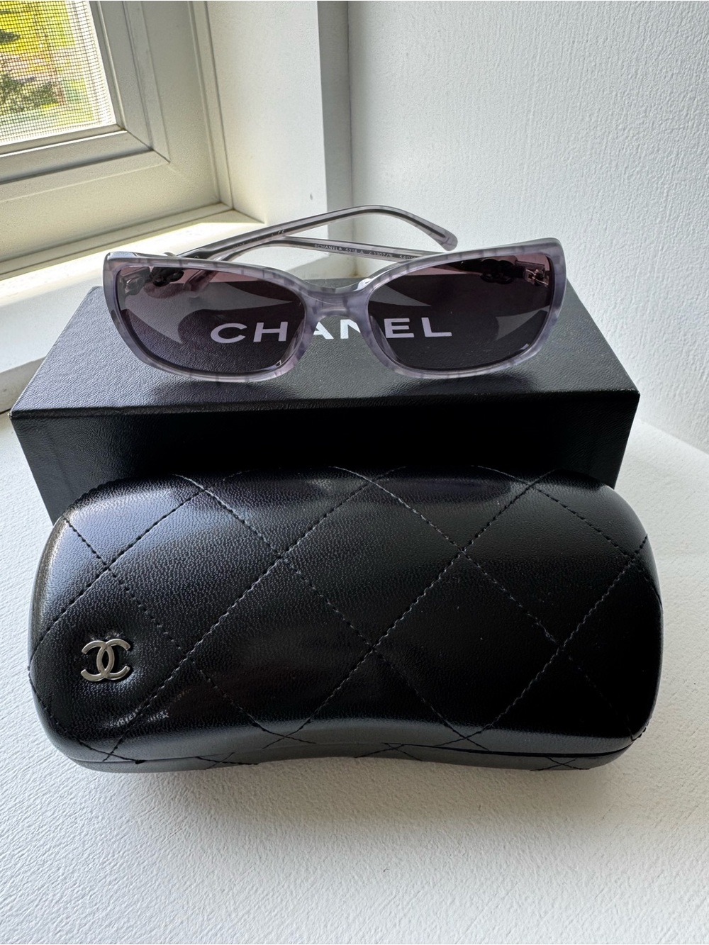 CHANEL Women’s Lavender-Tinted Gradient Sunglasses